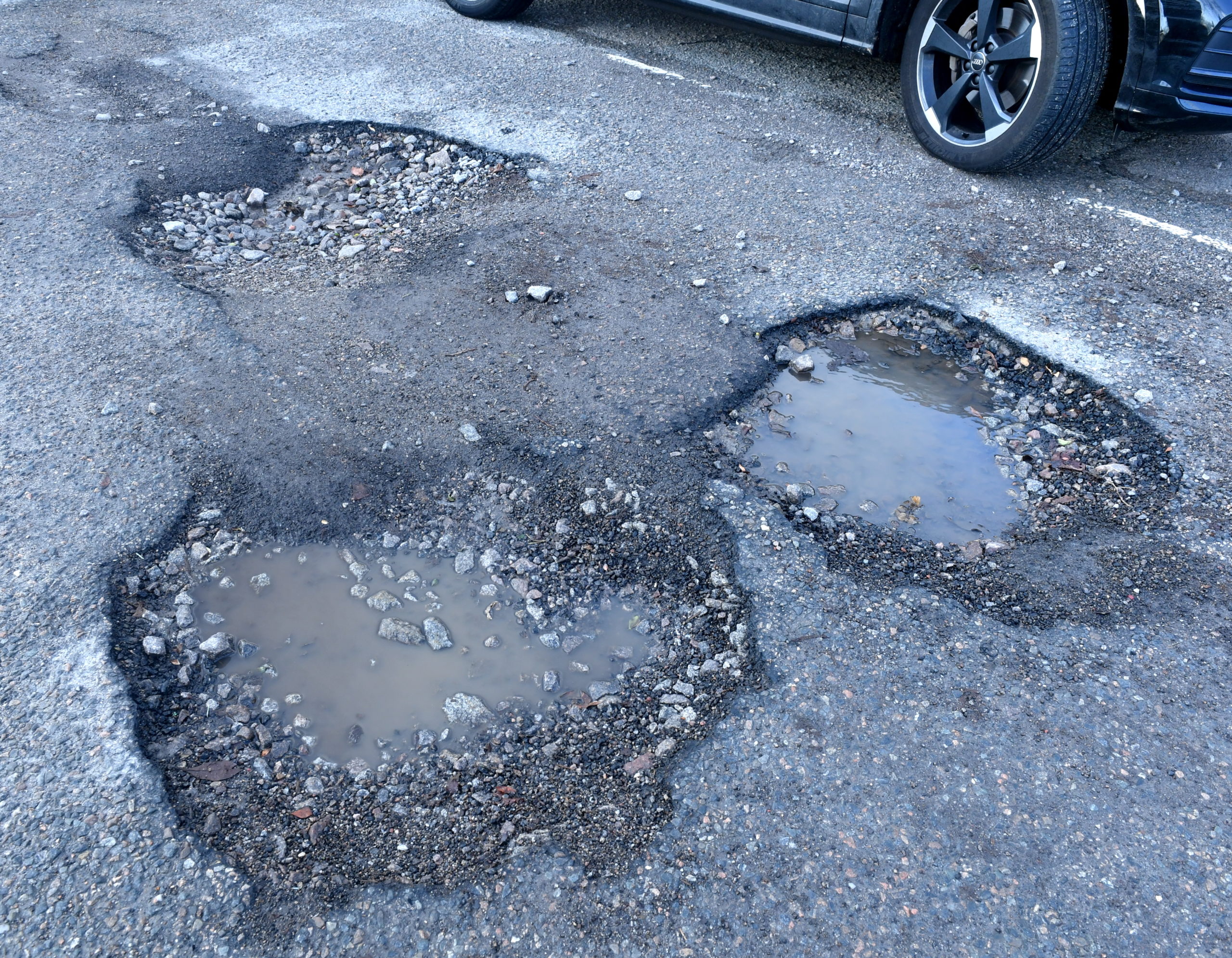 Spending on pothole repairs has gone down over five years.