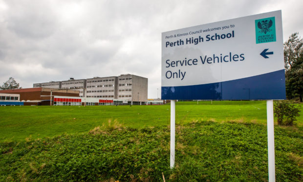 Sanitation crews have hosed down Perth High School and Murroes Primary.