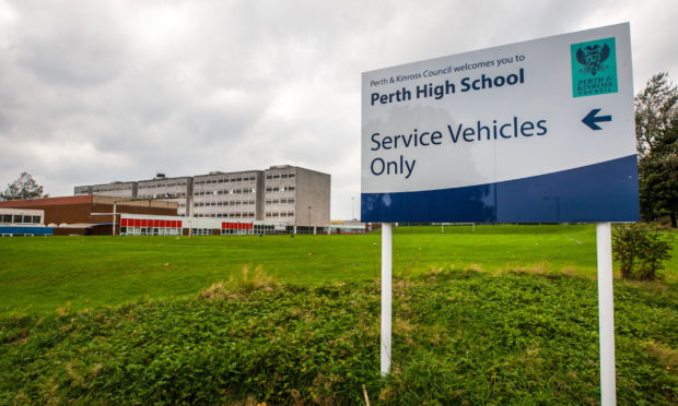 Perth High School will be open to S2 and S3 pupils only once a week.