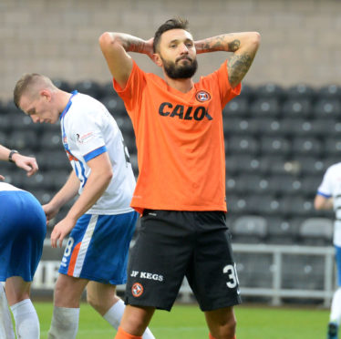 Darko Bodul failed to impress at Dundee United