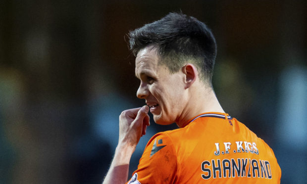 Lawrence Shankland was on score sheet for United against Rangers in friendly