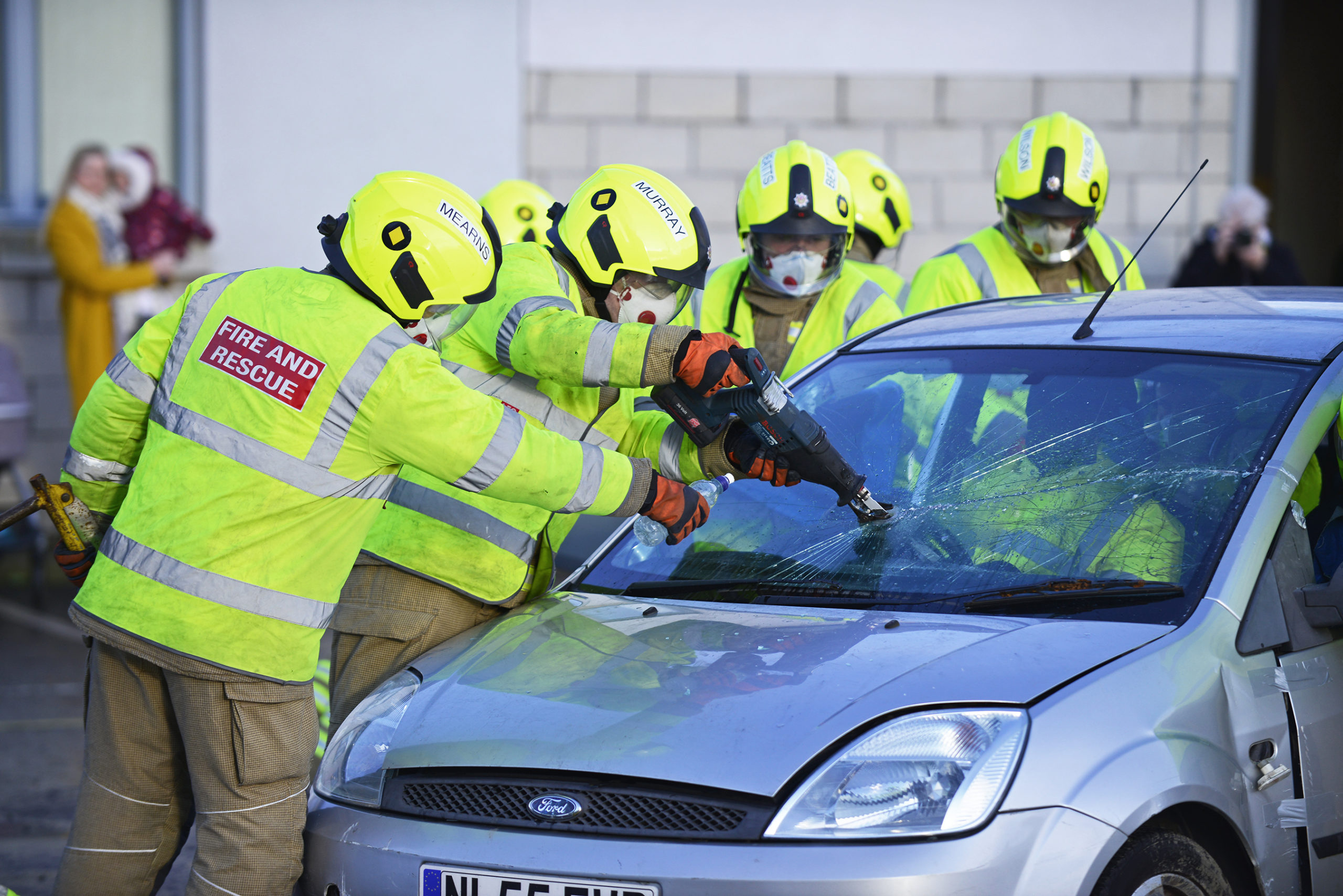 Firefighters undertake a range of tasks in their roles.