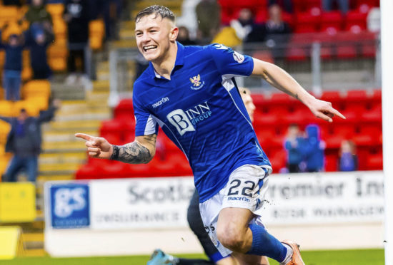 Callum Hendry celebrates strike against Livingston