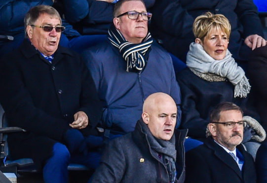 Geoff Brown watches the recent St Johnstone game against Rangers.