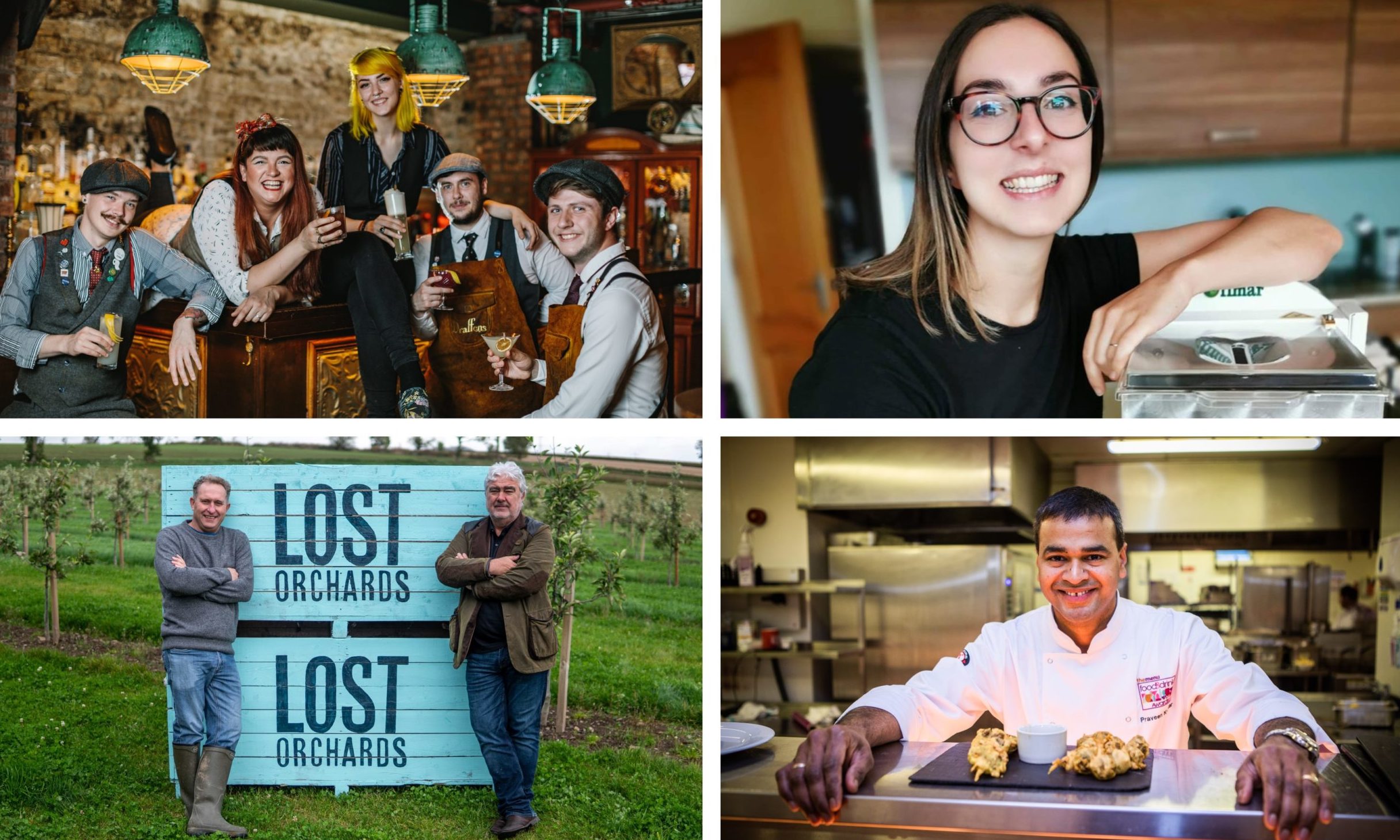 Some of the winners of The Menu Food and Drink Awards 2020.