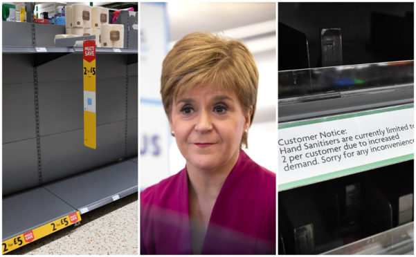 Nicola Sturgeon has urged people not to panic-buy durtng the coronavirus outbreak.