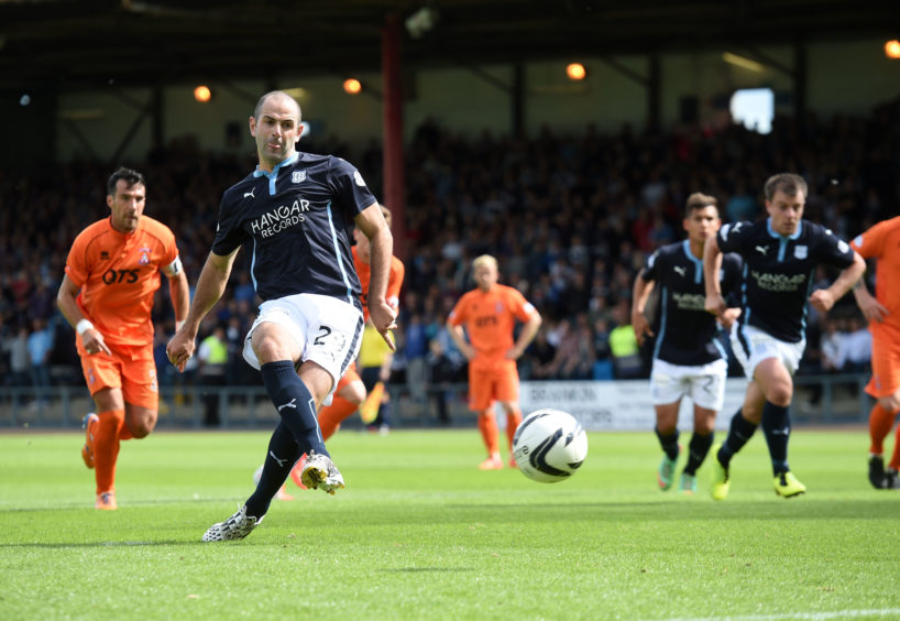 Harkins opens scoring for Dark Blues against Kilmarnock during his third spell at club