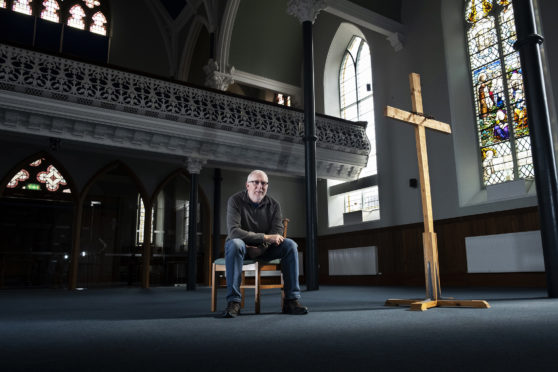 The Very Rev. Martin Fair in St Andrew's, Arbroath.