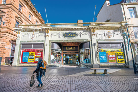 Beales in Perth shortly before it closed its doors for the final time last month.