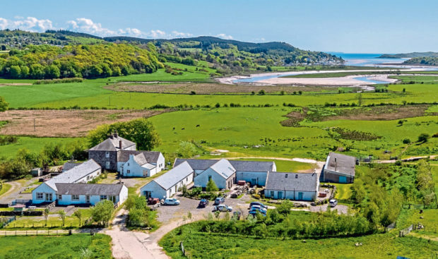 Meikle Richorn Farm and Holiday Cottages extends to 238 acres and is on the market for £3.5 million.