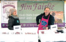 Jim Fairlie with his wife Anne McGhee at Perth Farmers’ Market.