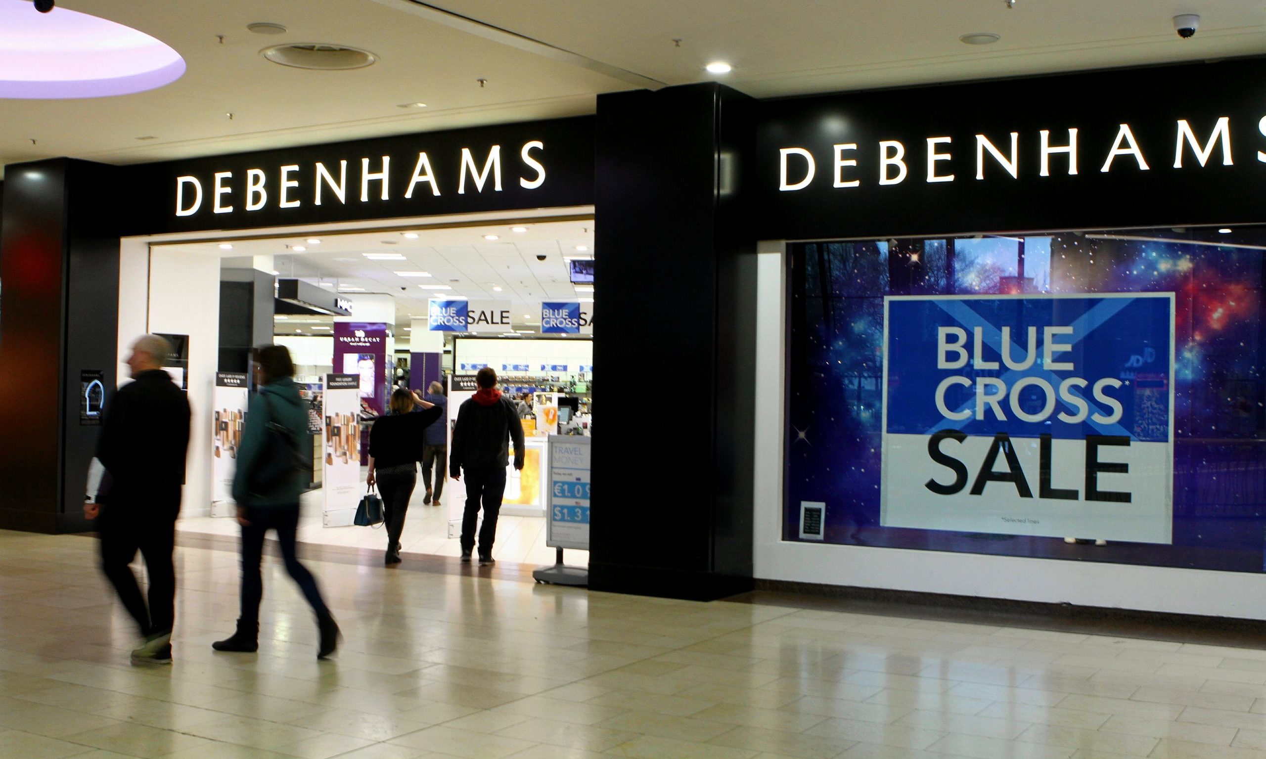 Debenhams in the Overgate Shoping Centre in Dundee.