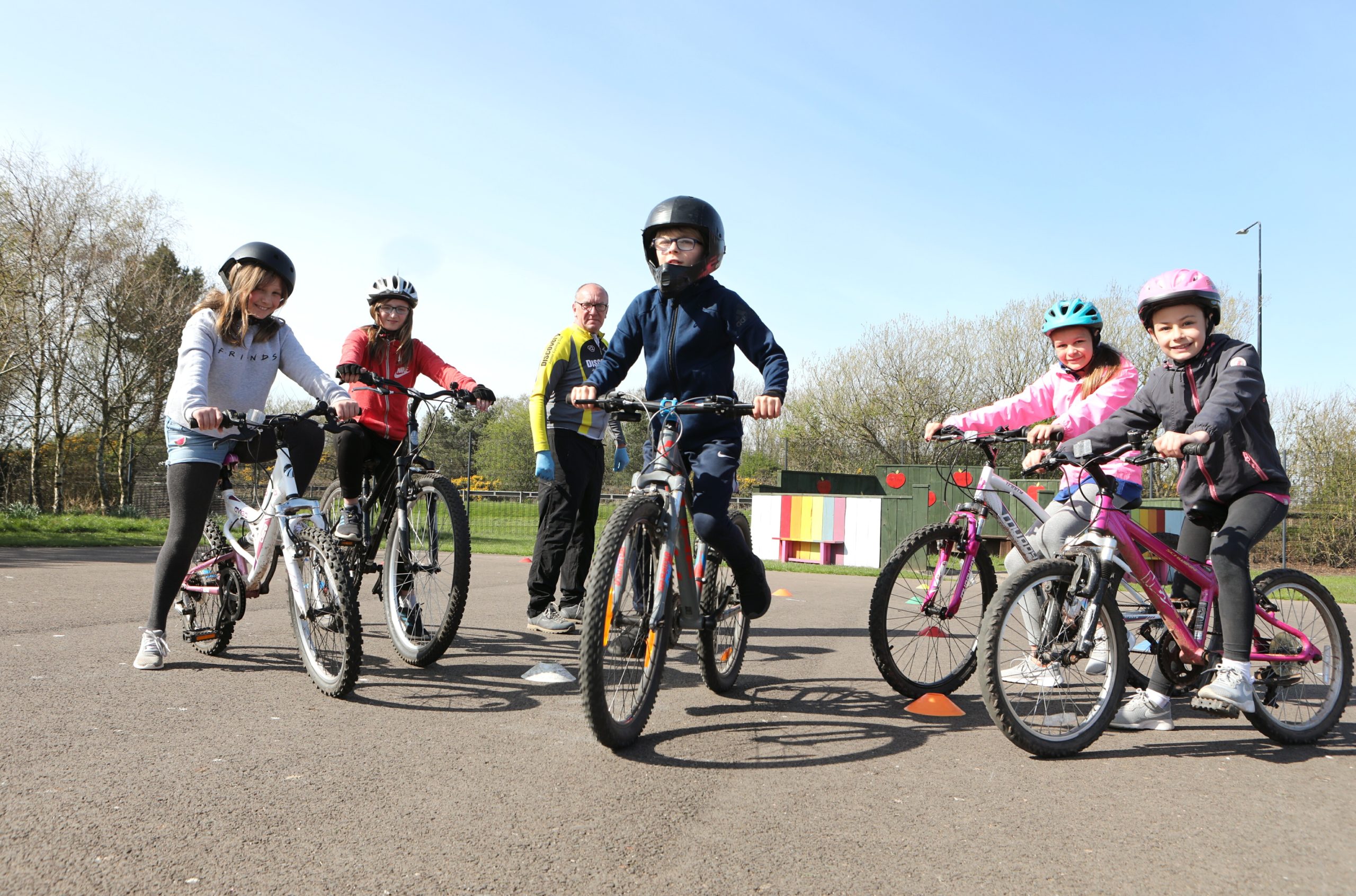 Bikeability sessions have been running at Lochside primary hub in Montrose.