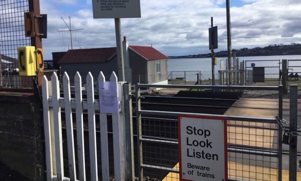 Harecraig Level Crossing had been padlocked shut