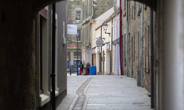 The empty streets of St Andrews following the coronavirus outbreak.