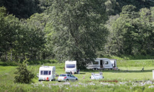 A camp near Inchture in previous years.