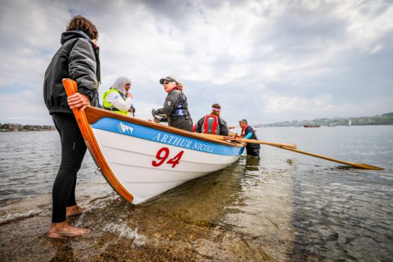 Normally communities would be out and about on the water in their St Ayles skiffs.