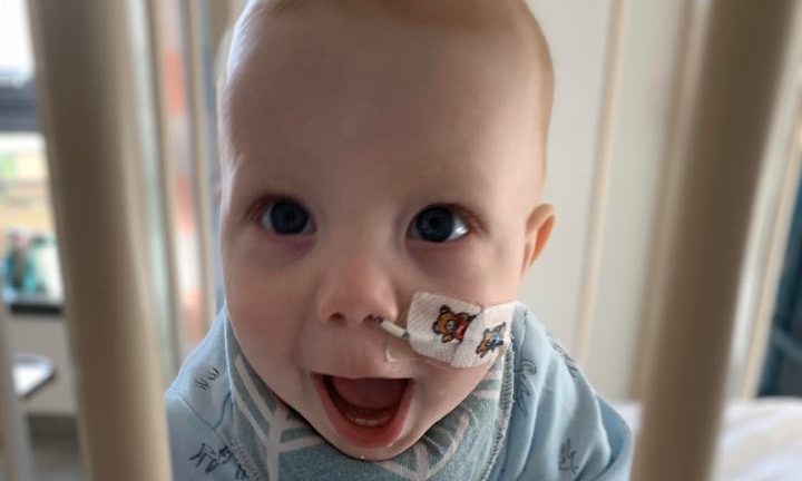 Luca Martin's care at Victoria Hospital, where he was tested for coronavirus, was praised by his mum Ali.