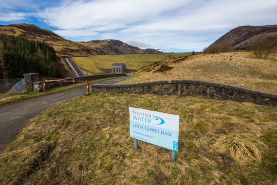 Loch Turret Dam, Glenturret Estate, near Crieff.