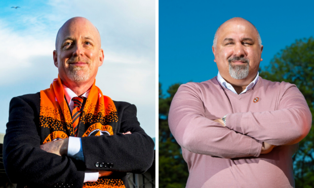 Mark Ogren and Tony Asghar paid tribute to Tangerines support