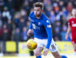 Matt Butcher in action for St Johnstone.