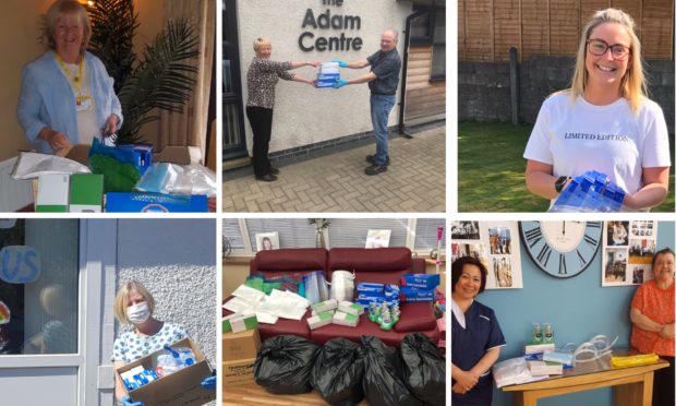 Donations have been made across Dundee and Angus.