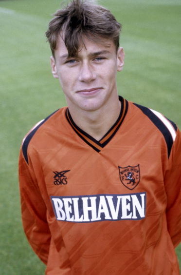 A young Duncan Ferguson at United