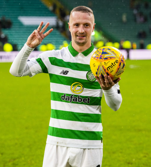 Griffiths has scored over a century of goals for Celtic, winning six league titles