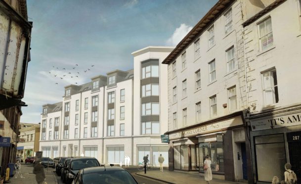 An artist's impression of how the proposed flats could look.