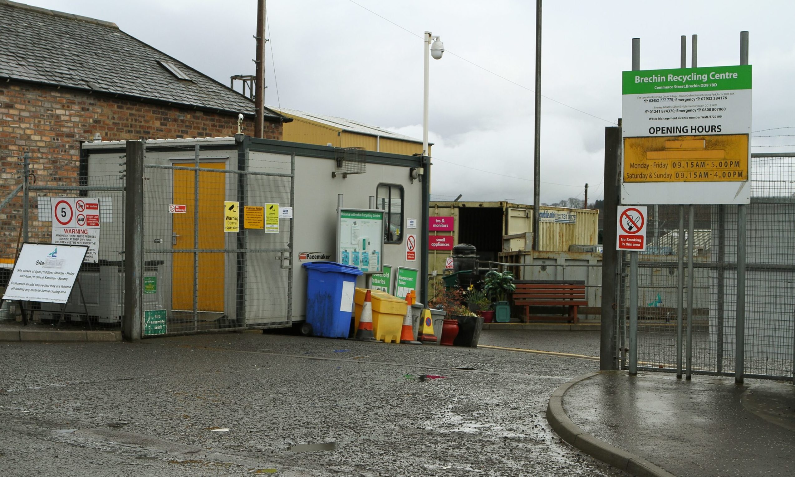 Brechin recycling centre.