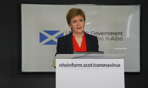 First Minister Nicola Sturgeon made the announcement at yesterday's daily conference.