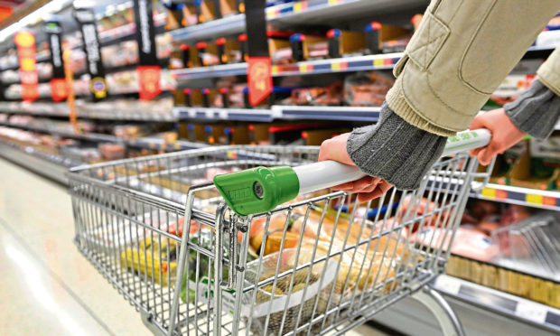 A supermarket shopper.