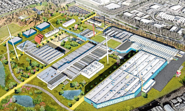 The vision for the Michelin Scotland Innovation Parc (MSIP).