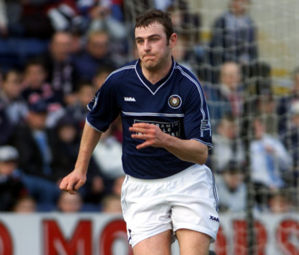 Dave Mackay in his playing days with the Dark Blues.