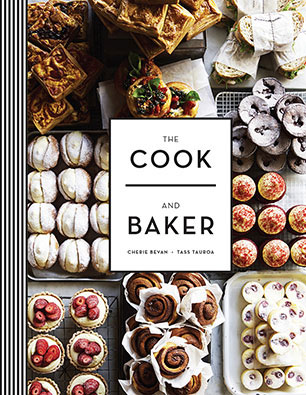 The front cover of The Cook and Baker by Cherie Bevan and Tass Tauroa