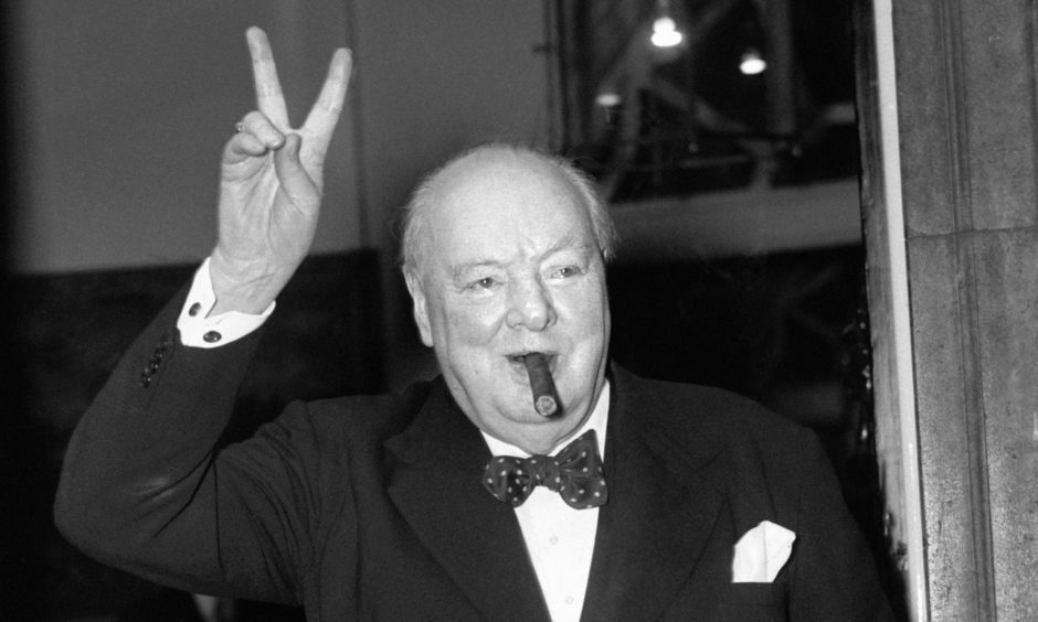 Sir Winston Churchill in September 1954.
