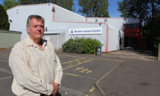 Cllr Kenny Braes at the former Brechin Leisure Centre Saturday 30th May 2020.
Dougie Nicolson / DCT Media.