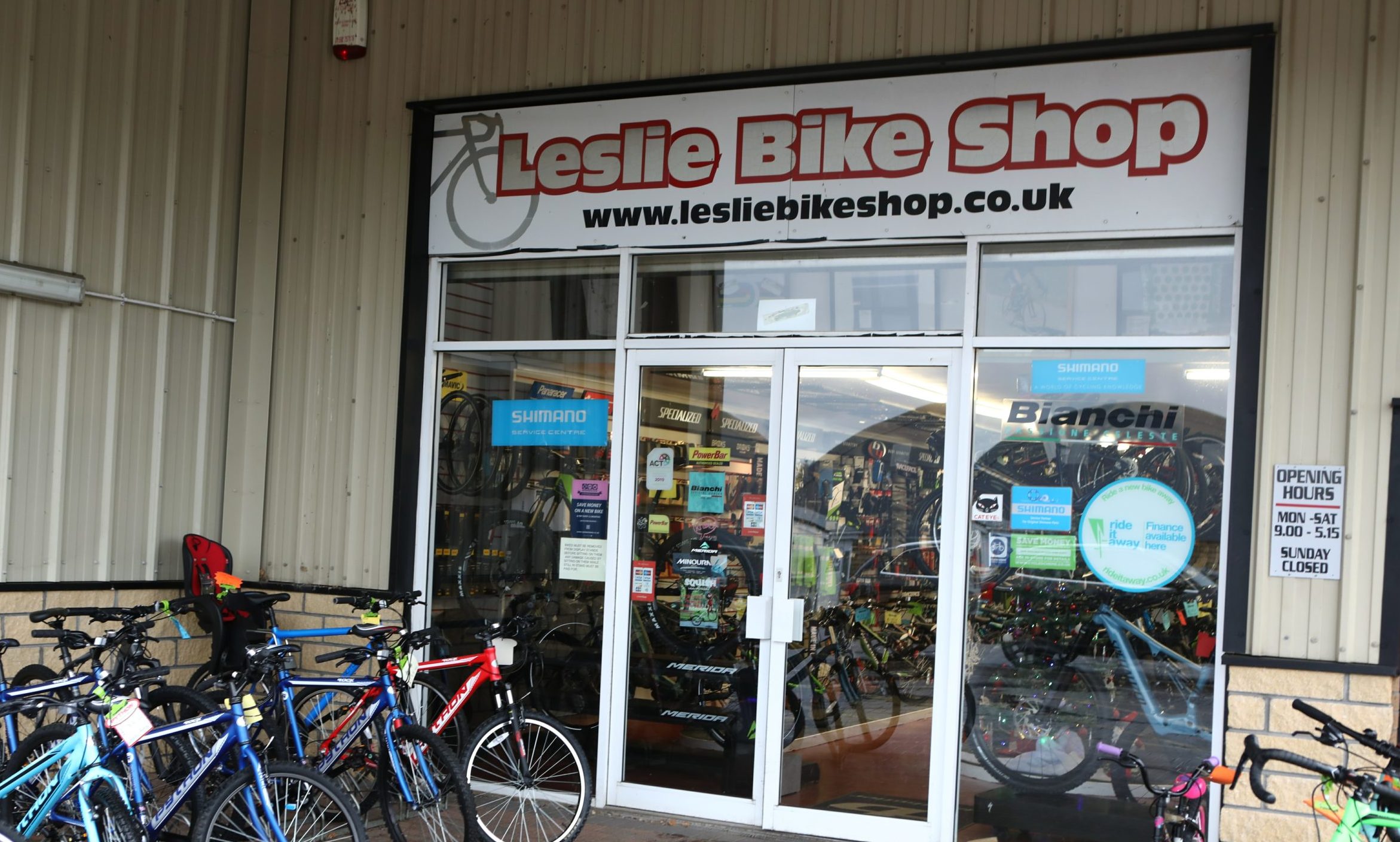 Leslie Bike Shop. Picture by Dougie Nicolson.