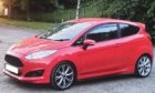 The Ford Fiesta was stolen on Sunday.