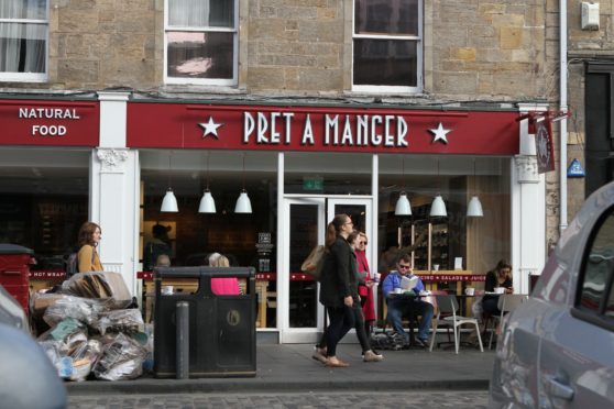 Pret A Manger in St Andrews.