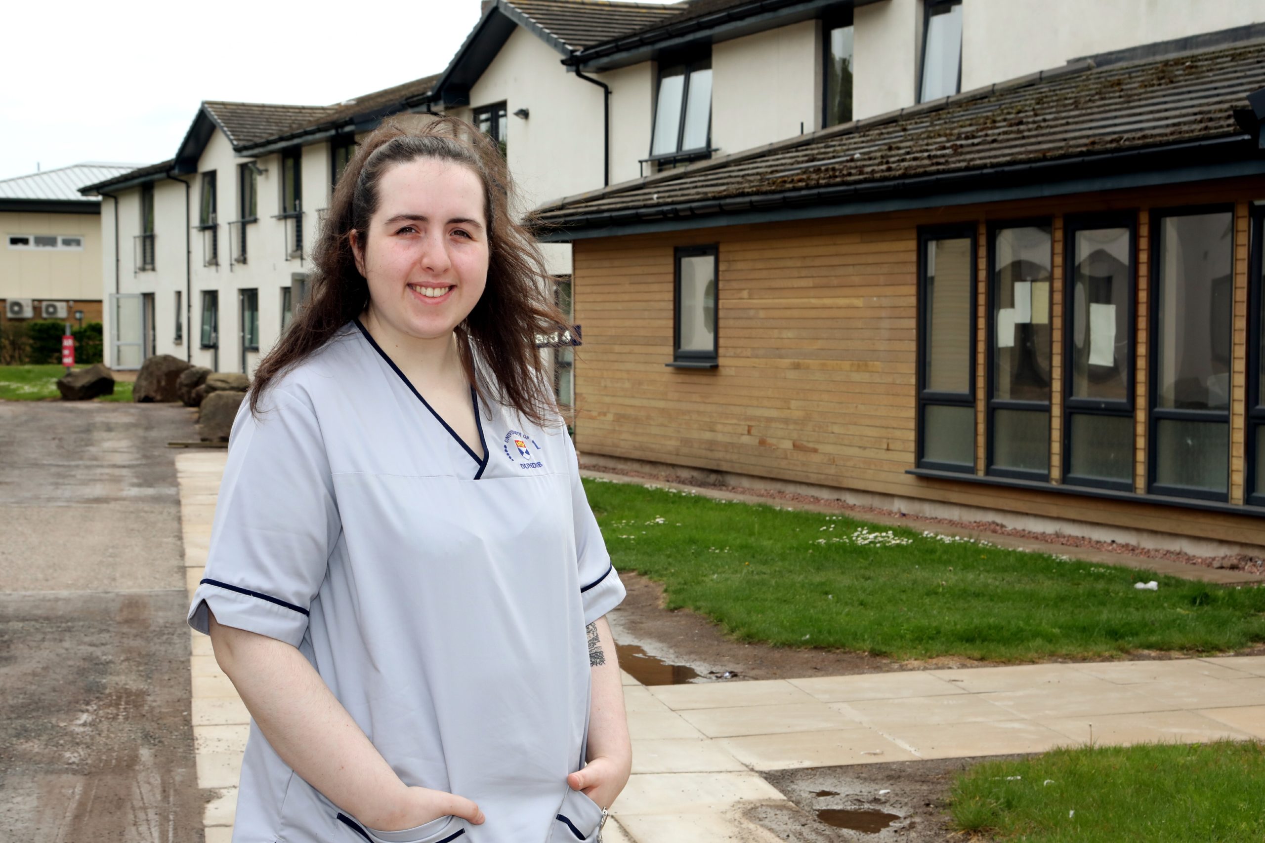 Amny Hood (20), has started her nursing career early, working at the Kingsway Care Centre in Dundee.