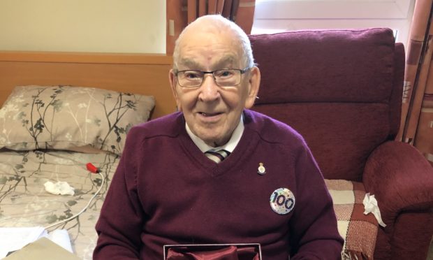 Ken Gibb celebrating his 100th birthday.