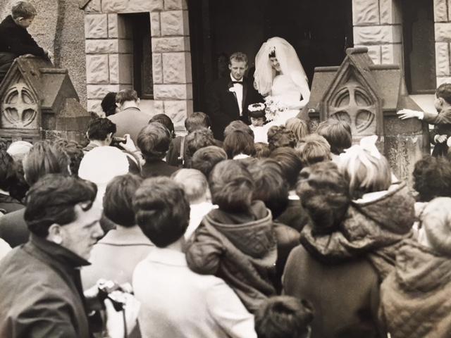 Jimmy and Agnes on their wedding day in 1966