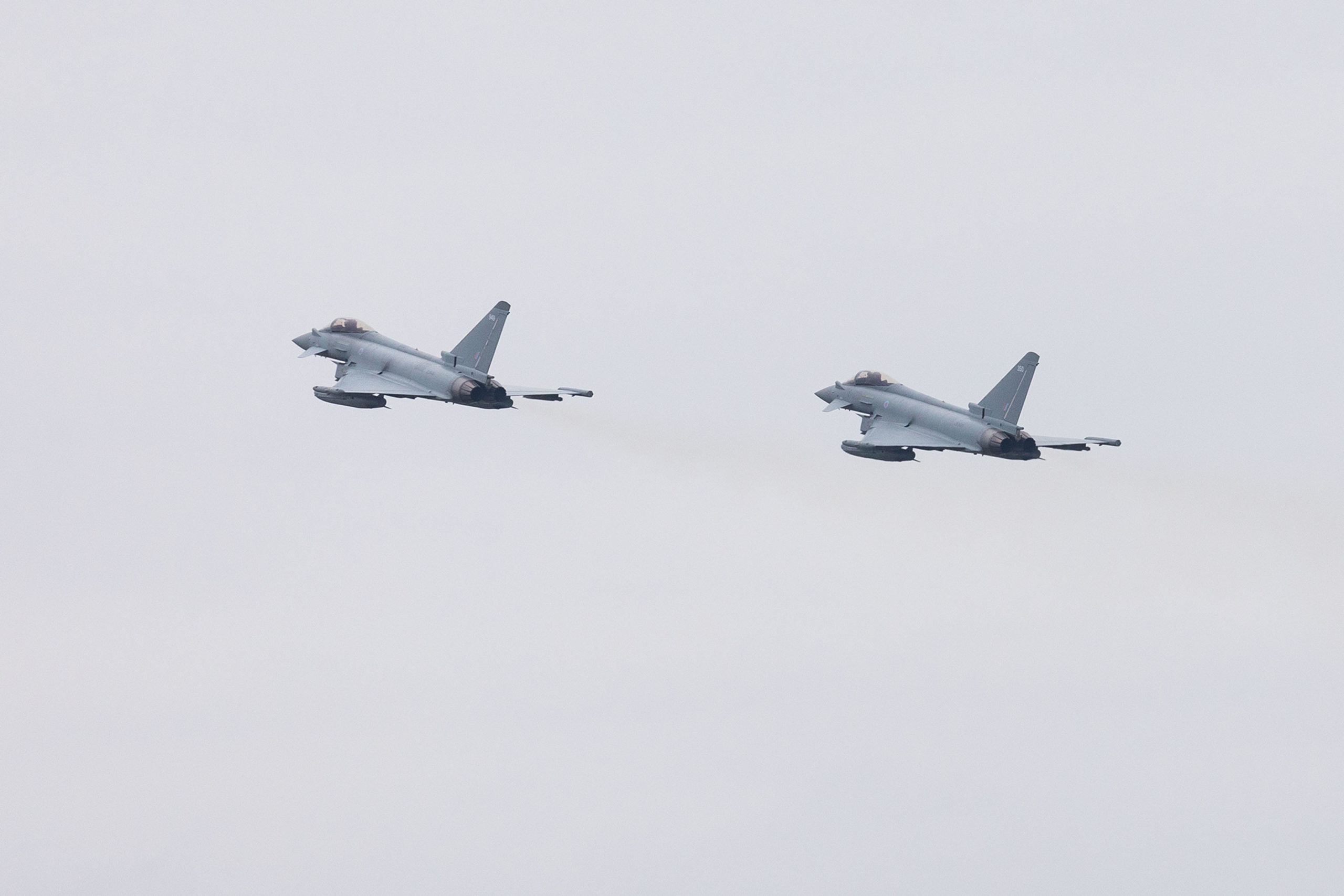 Typhoons taking from from RAF Lossiemouth.