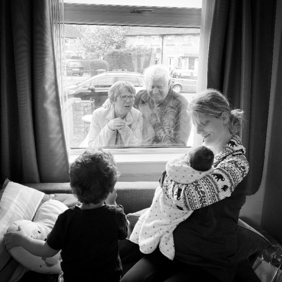 Families are being kept apart by the need for social distancing during the pandemic.