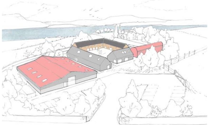 Plans have been lodged to convert Orwell Farm into a business hub.