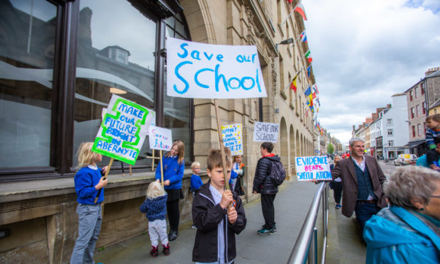 Villagers protested against the closure ahead of the decision made last year.