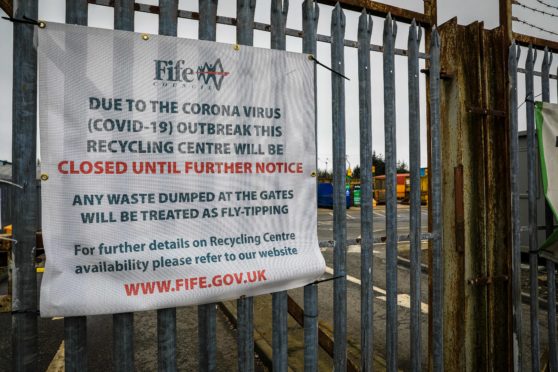 Glenrothes Recycling Centre is among the five in Fife to reopen on Monday.