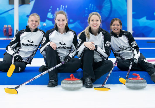 Team Muirhead (left to right) Vicky Wright, Jennifer Dodds, Lauren Gray and Eve Muirhead.