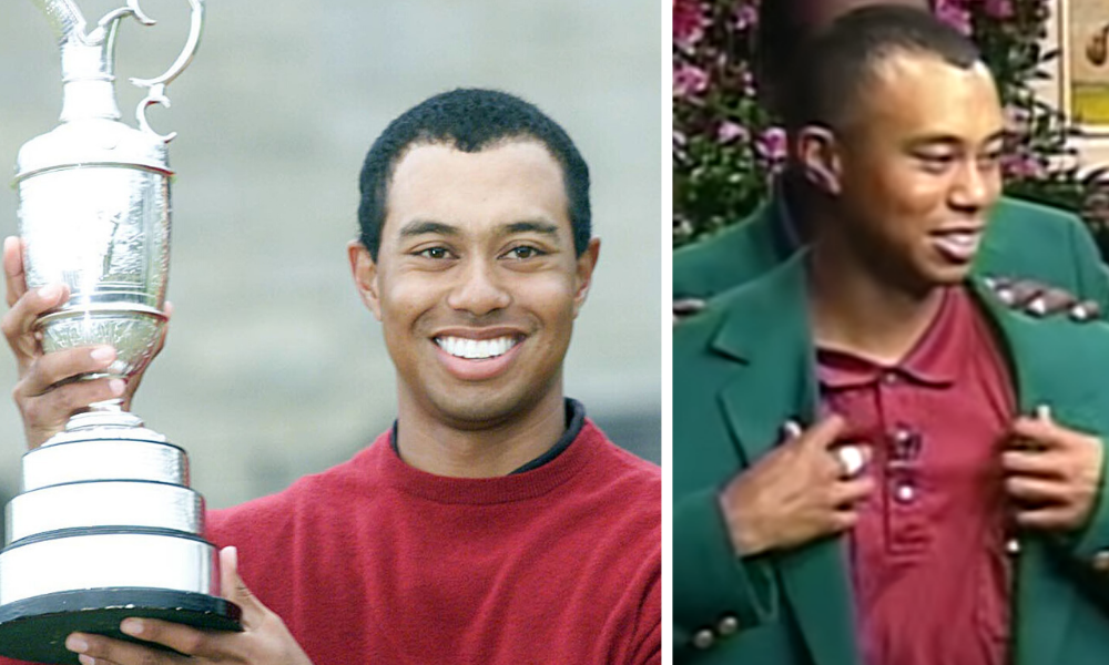 Tiger Woods lifted Claret Jug on his way to Tiger Slam, sealed with 2001 Masters triumph